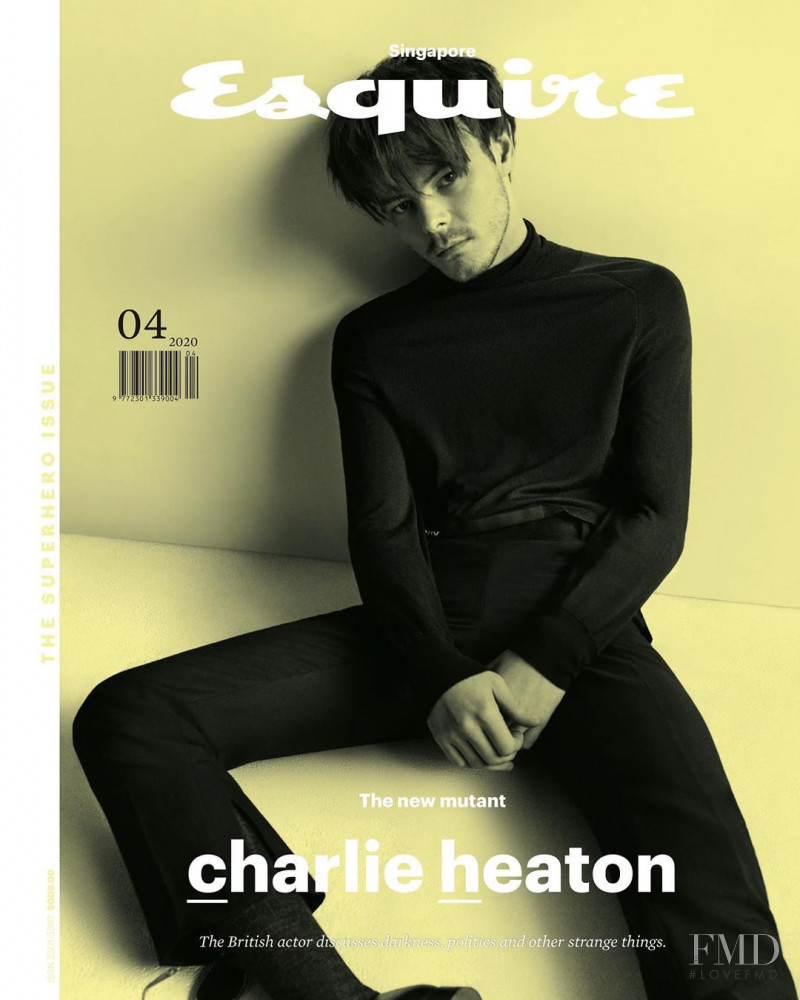 Charlie Heaton featured on the Esquire Singapore cover from April 2020