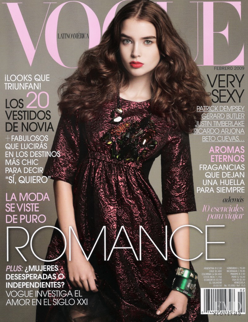 Ali Michael featured on the Vogue Latin America cover from February 2009