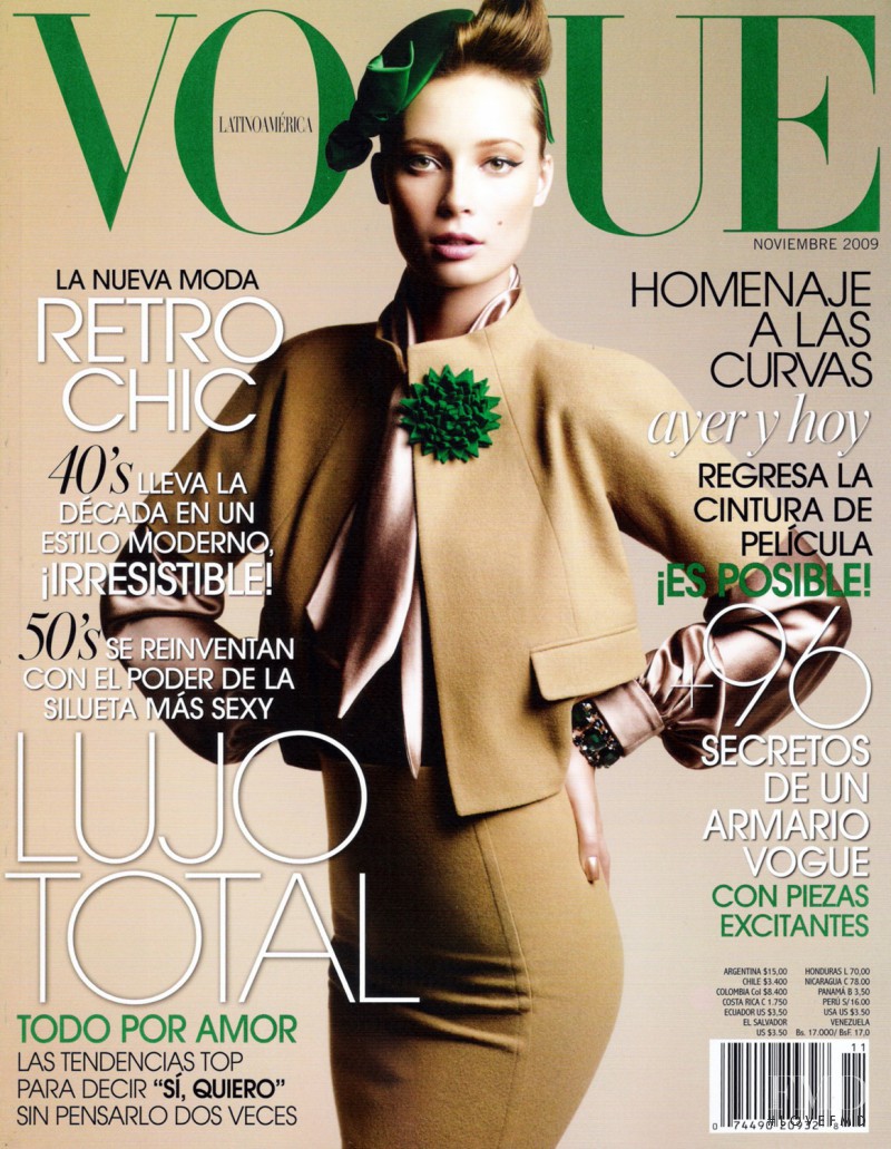 Tiiu Kuik featured on the Vogue Latin America cover from November 2009