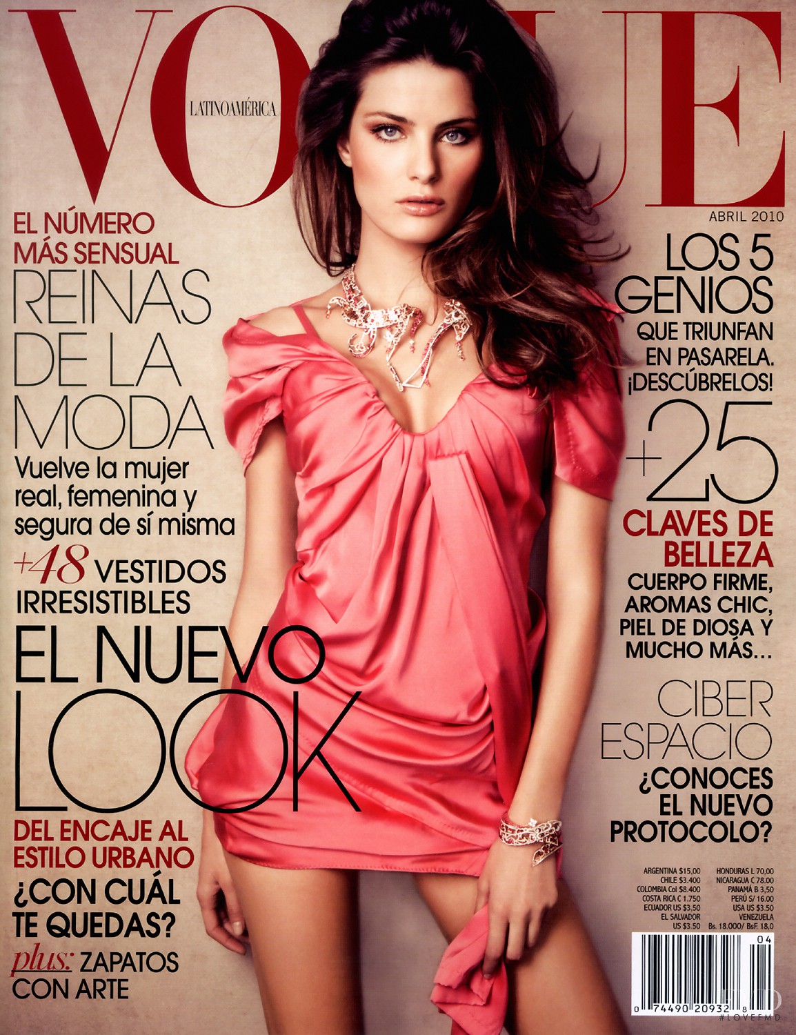 Cover Of Vogue Latin America With Isabeli Fontana April 2010 Id 9995