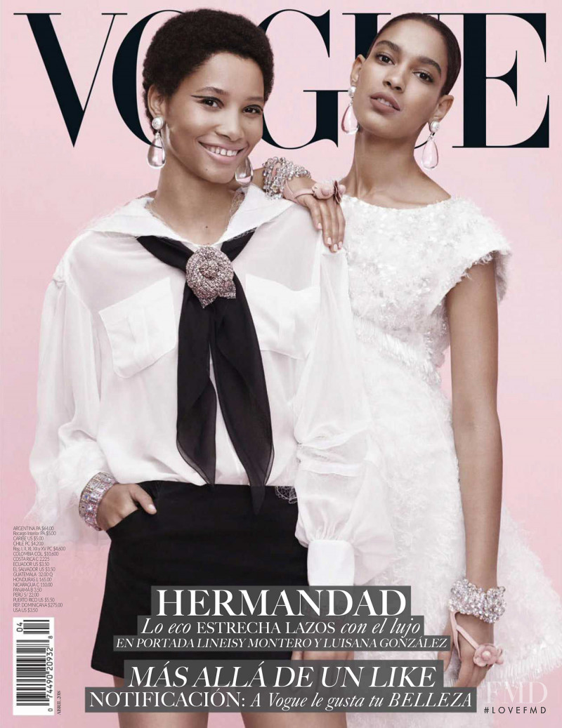Lineisy Montero, Luisana Gonzalez featured on the Vogue Latin America cover from April 2018