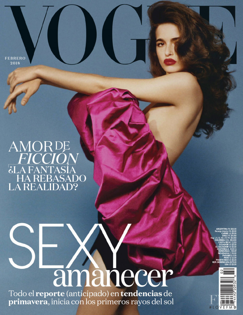 Chiara Scelsi featured on the Vogue Latin America cover from February 2018