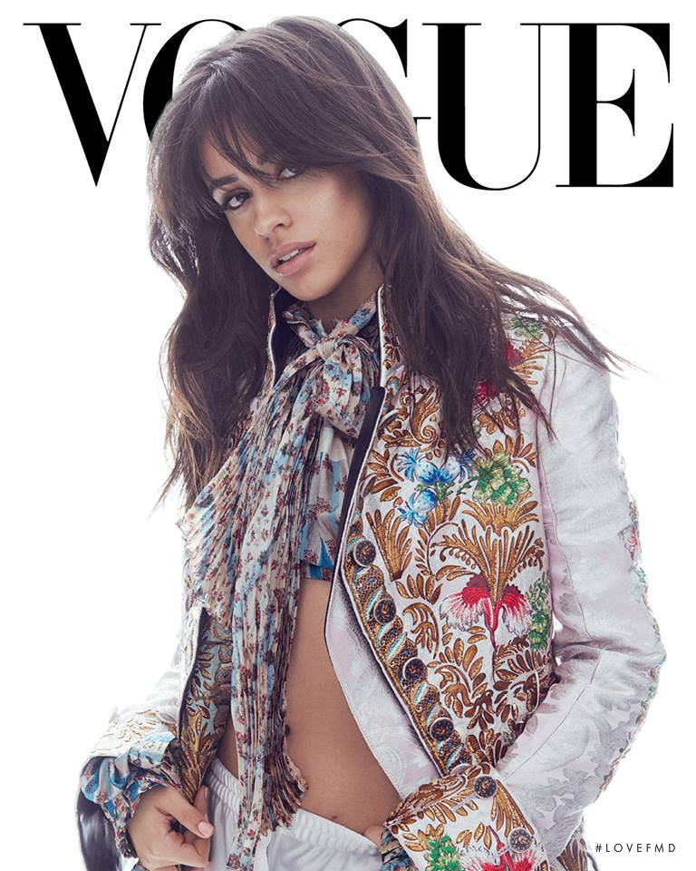 Camila Cabello featured on the Vogue Latin America cover from March 2018
