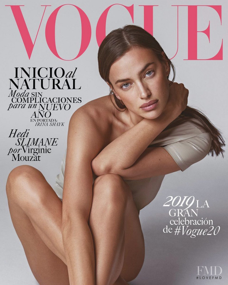 Irina Shayk featured on the Vogue Latin America cover from January 2019