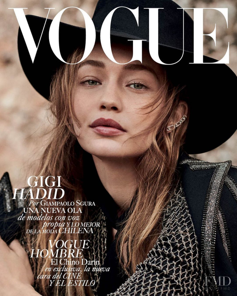 Gigi Hadid featured on the Vogue Latin America cover from June 2019