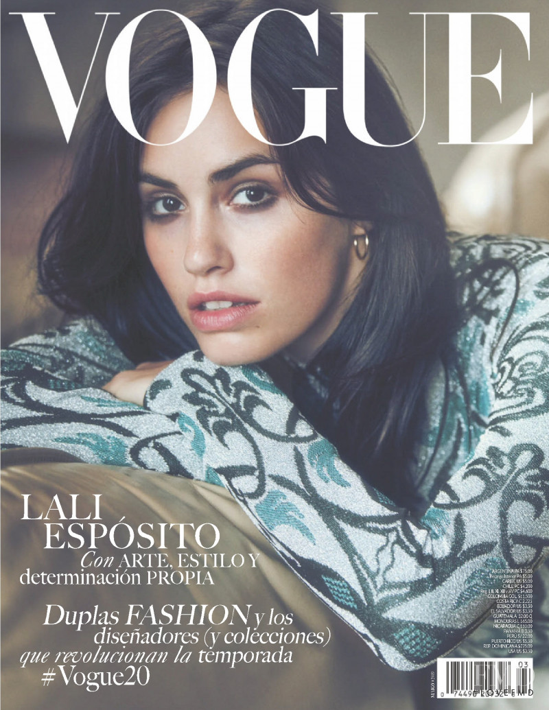  featured on the Vogue Latin America cover from March 2019