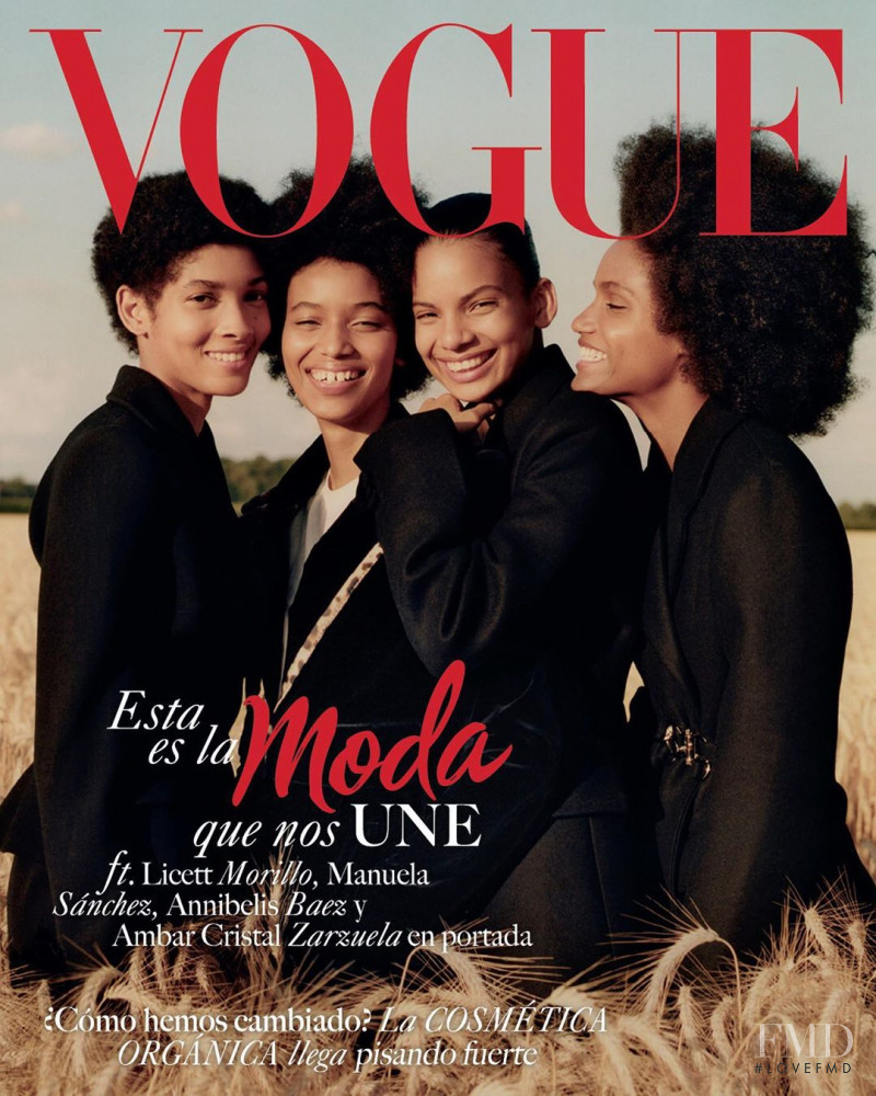 Manuela Sanchez, Licett Morillo, Ambar Cristal Zarzuela, Annibelis Baez featured on the Vogue Latin America cover from September 2019