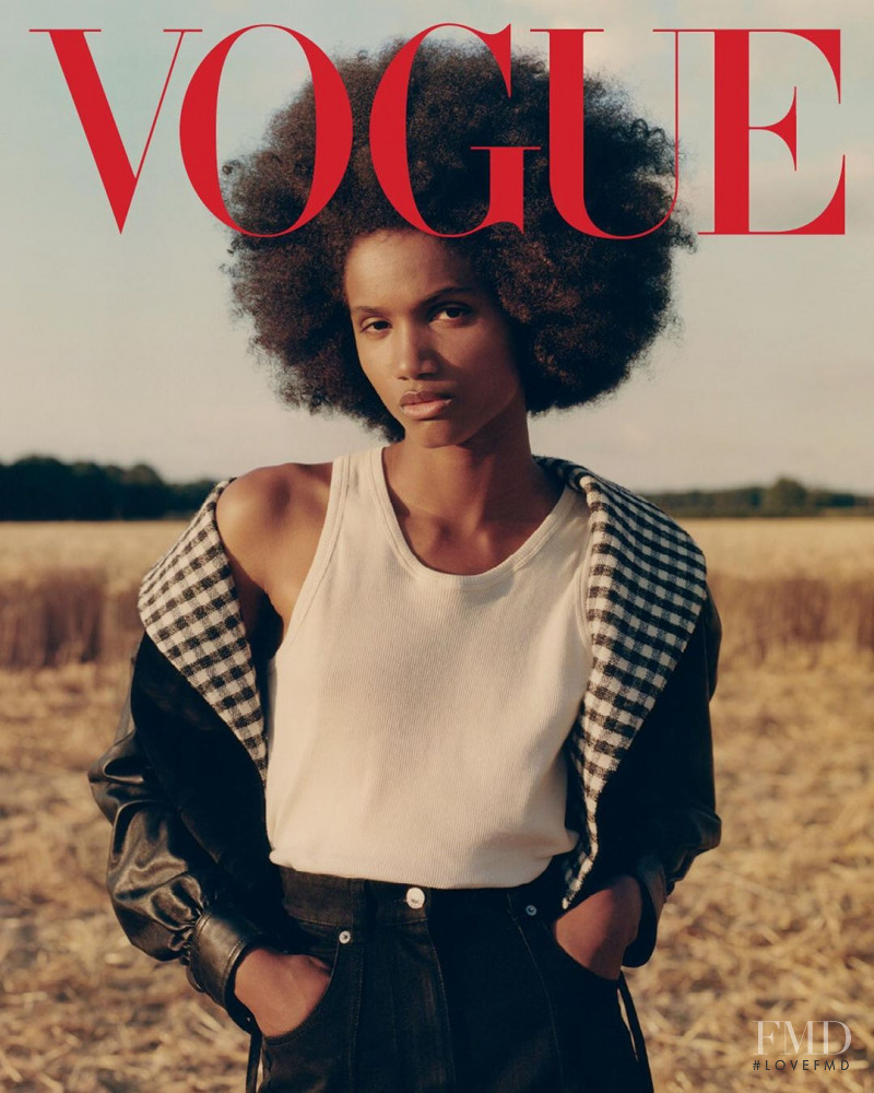 Ambar Cristal Zarzuela featured on the Vogue Latin America cover from September 2019