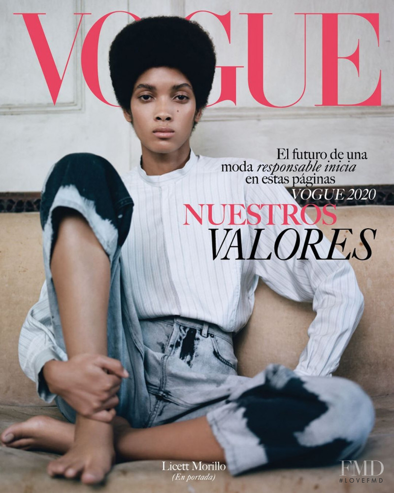 Licett Morillo featured on the Vogue Latin America cover from January 2020