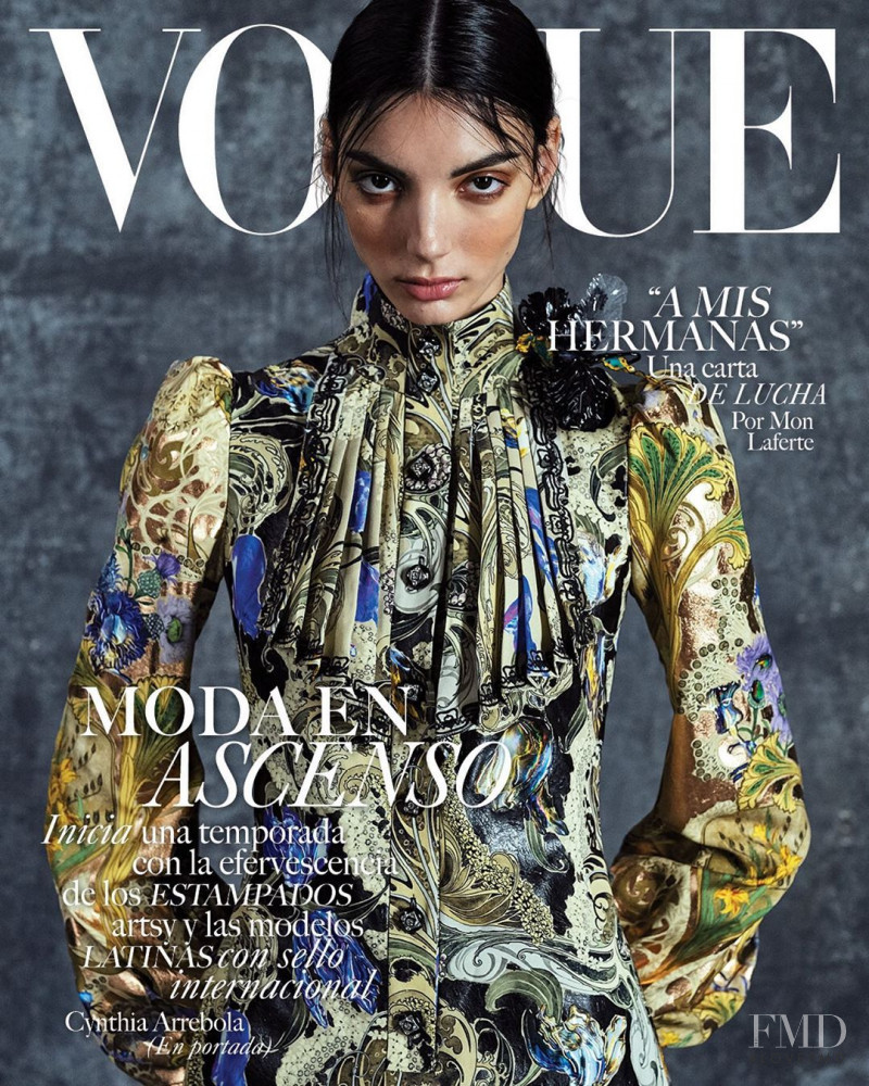 Cynthia Arrebola featured on the Vogue Latin America cover from March 2020