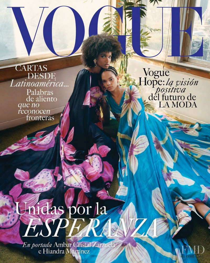 Hiandra Martinez, Ambar Cristal Zarzuela featured on the Vogue Latin America cover from September 2020