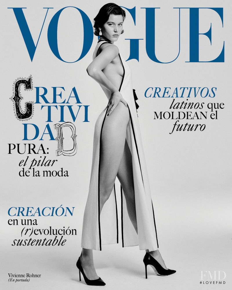 Vivienne Rohner featured on the Vogue Latin America cover from March 2021