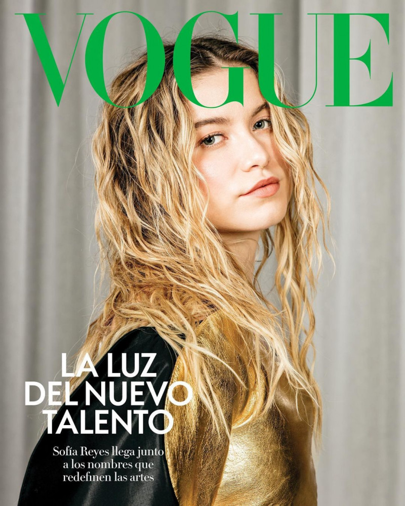 Sofía Reyes featured on the Vogue Latin America cover from February 2023