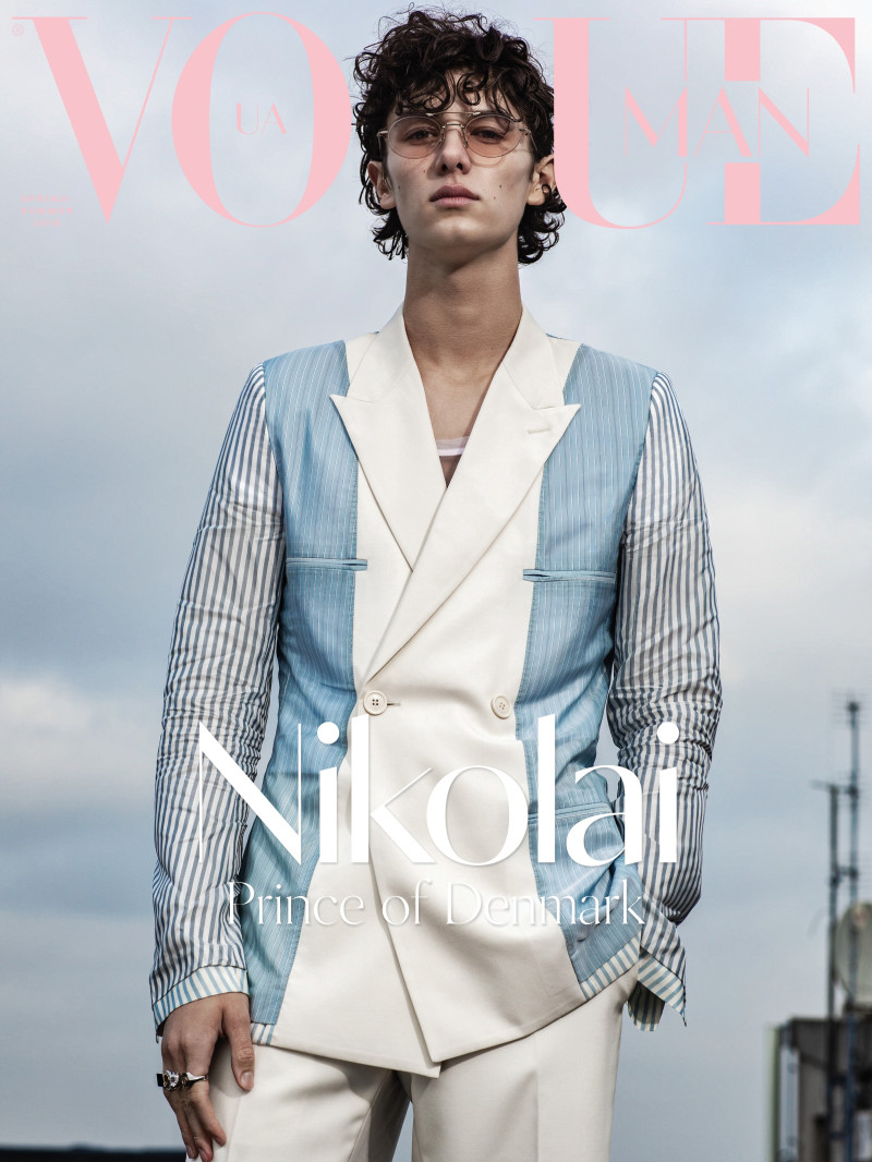 Nikolai Count of Monpezat featured on the Vogue Man Ukraine cover from April 2019