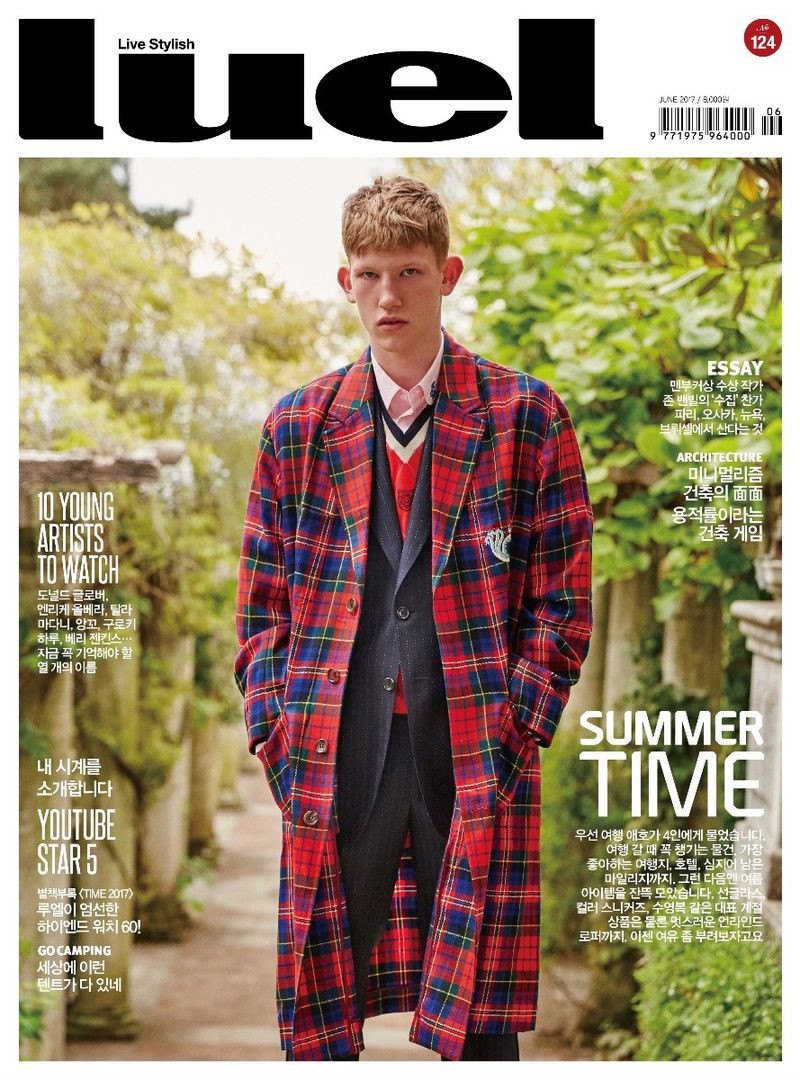 Connor Newall featured on the Luel cover from June 2017