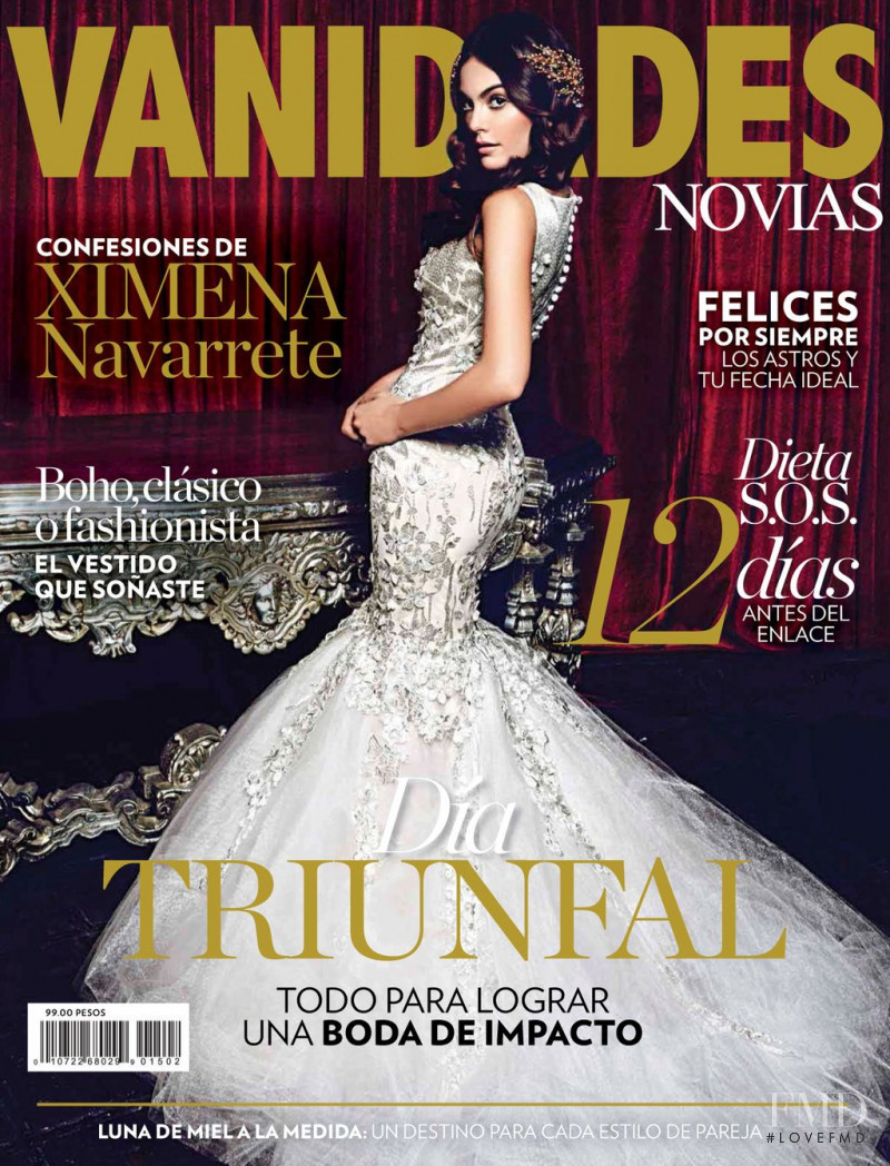 Ximena Navarrete featured on the Vanidades Novias Mexico cover from December 2015