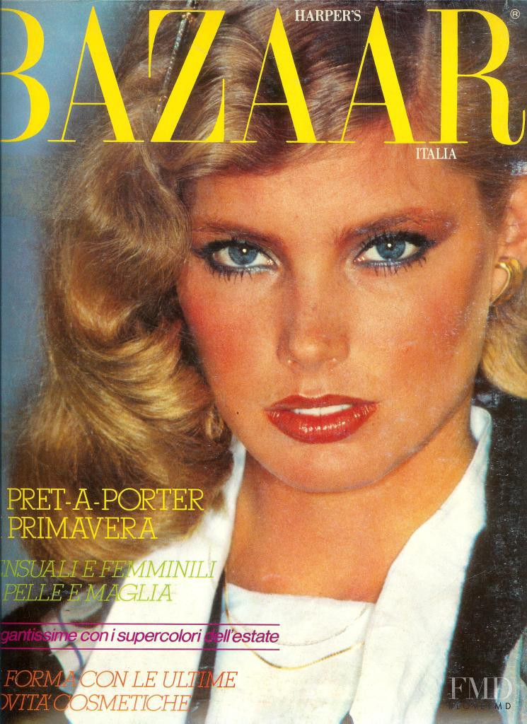 Kelly Emberg featured on the Harper\'s Bazaar Italy cover from April 1979