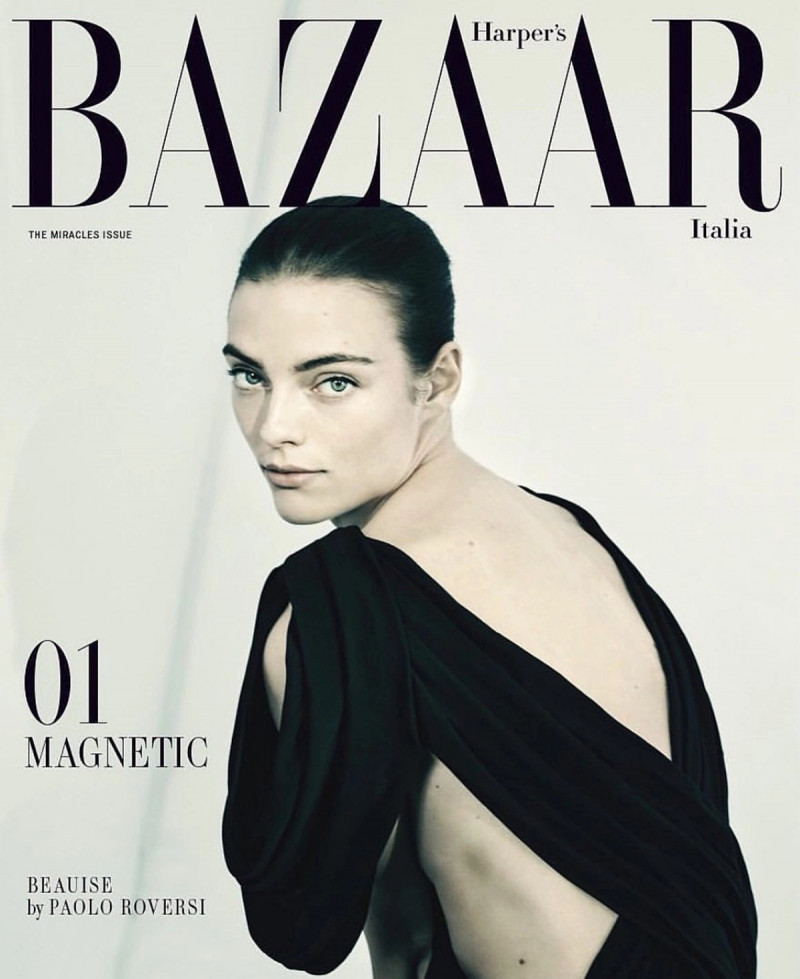 Beauise Ferwerda Bagmeyer featured on the Harper\'s Bazaar Italy cover from December 2022