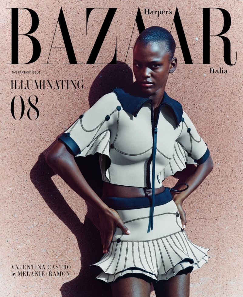 Valentina Castro featured on the Harper\'s Bazaar Italy cover from December 2023