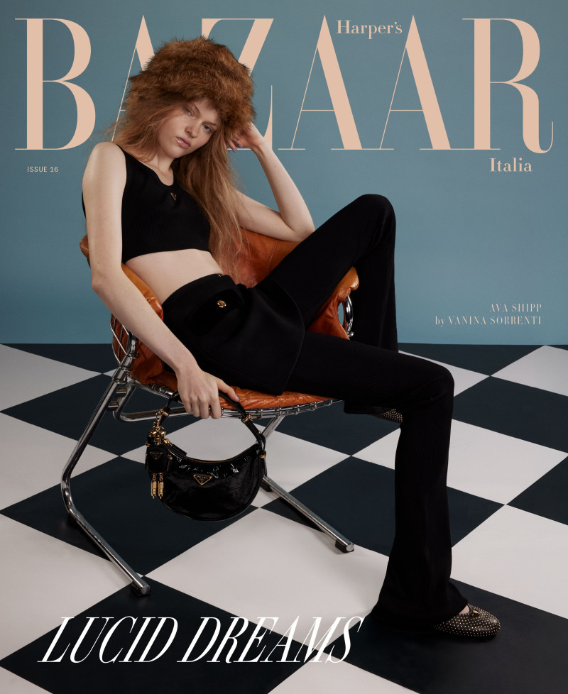 Ava Shipp featured on the Harper\'s Bazaar Italy cover from December 2024