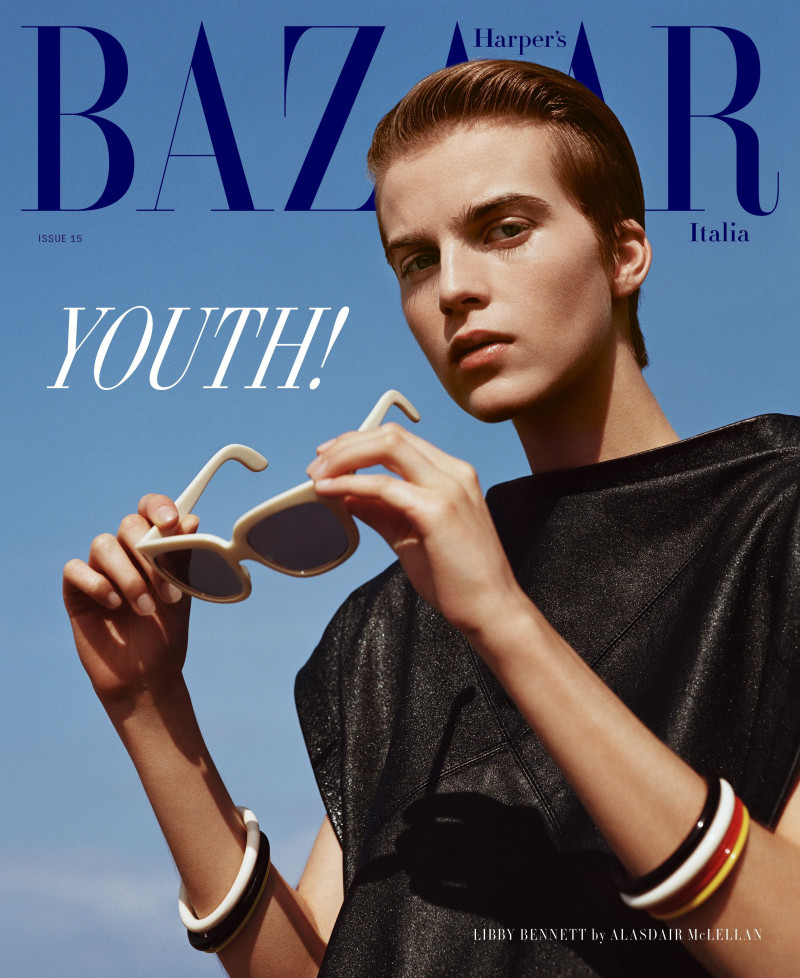 Libby Bennett featured on the Harper\'s Bazaar Italy cover from November 2024
