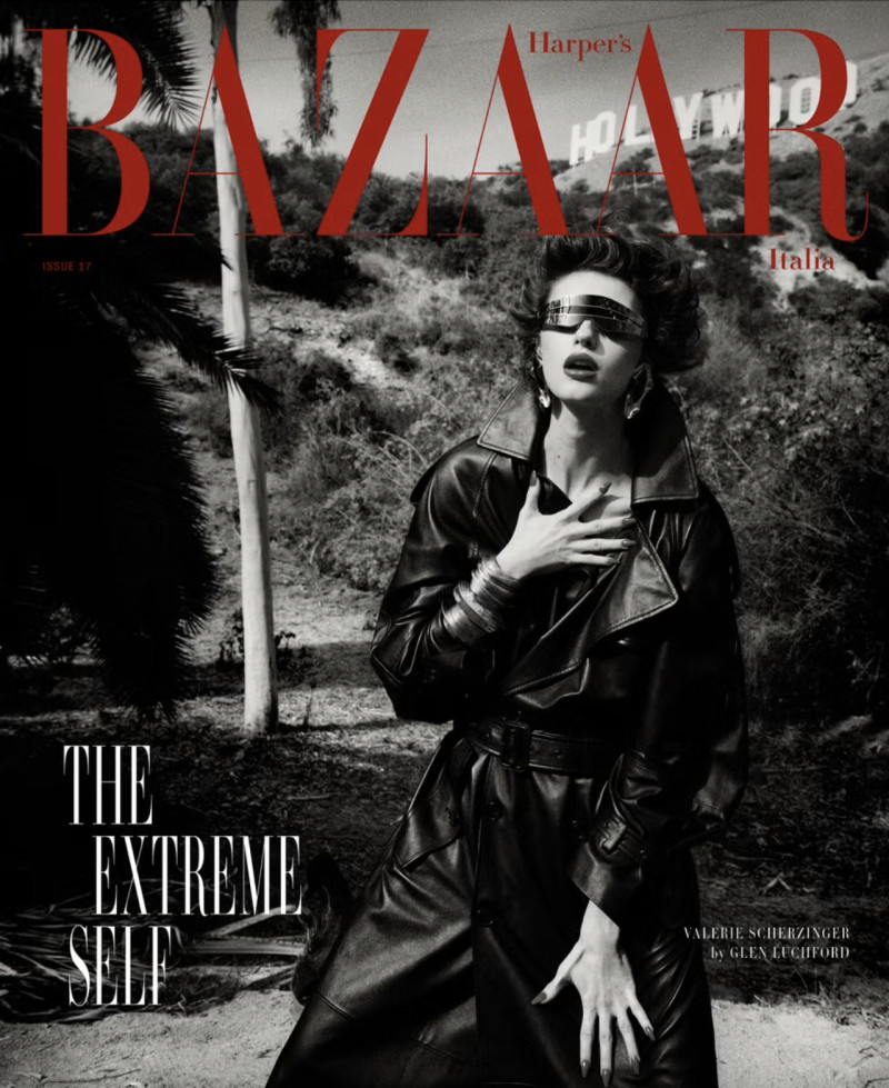 Valerie Scherzinger featured on the Harper\'s Bazaar Italy cover from February 2025