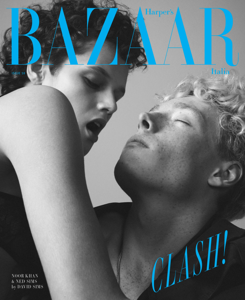 Noor Khan featured on the Harper\'s Bazaar Italy cover from March 2025