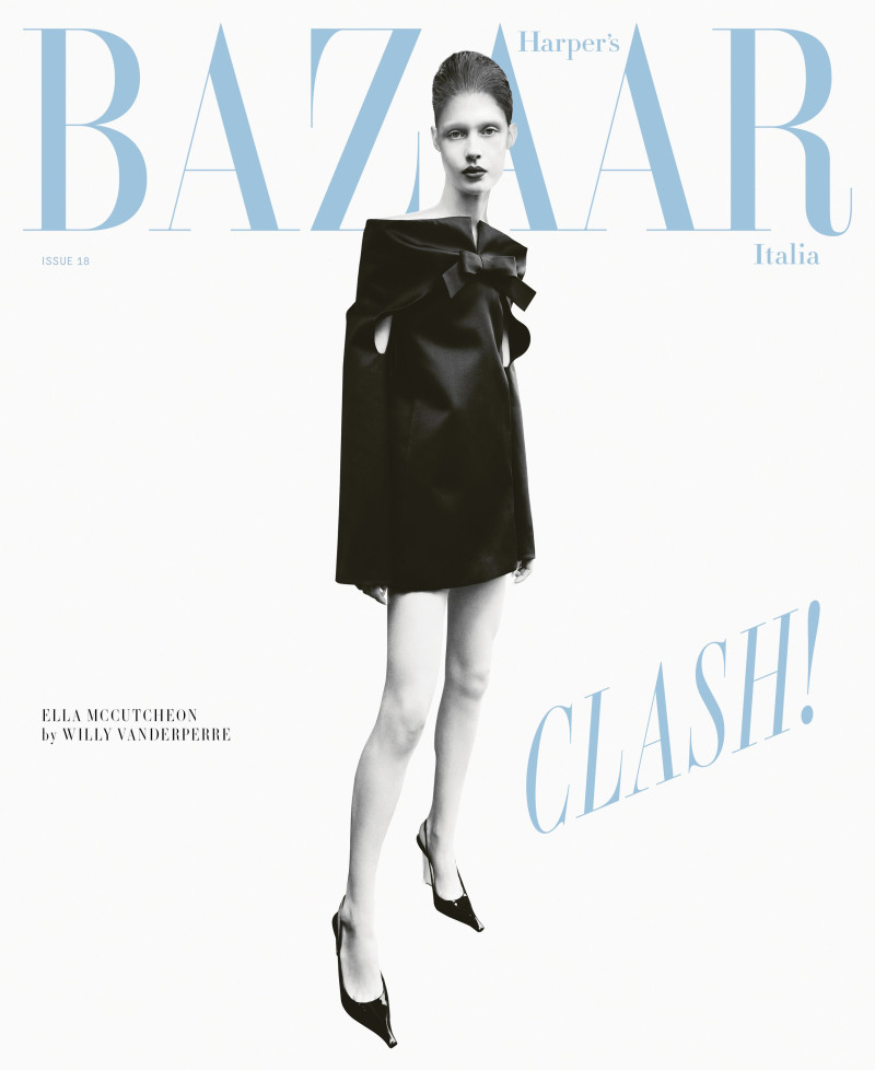 Ella McCutcheon featured on the Harper\'s Bazaar Italy cover from March 2025