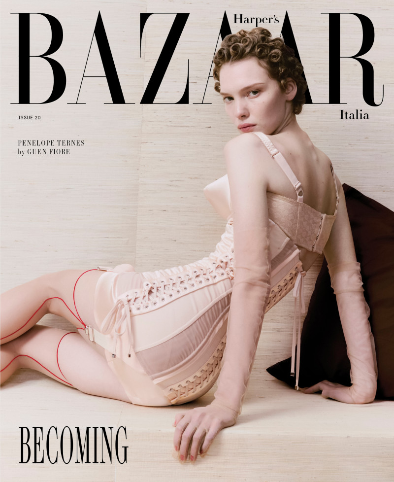 Penelope Ternes featured on the Harper\'s Bazaar Italy cover from May 2025