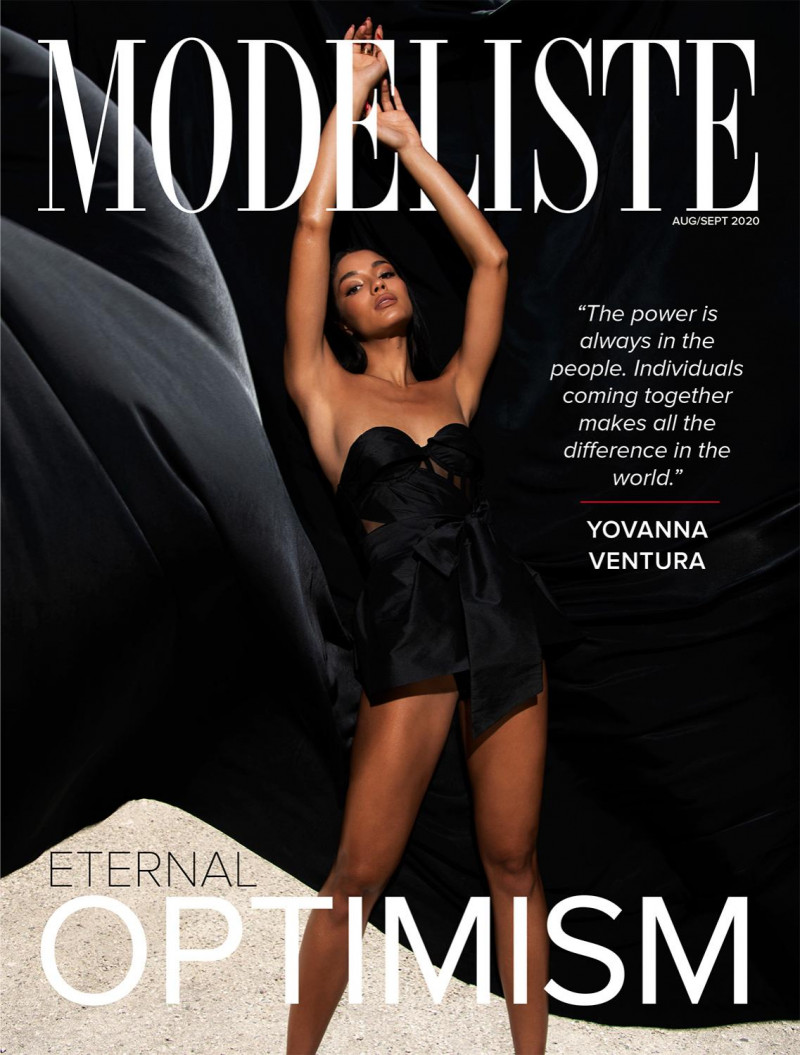 Yovanna Ventura featured on the Modeliste cover from August 2020
