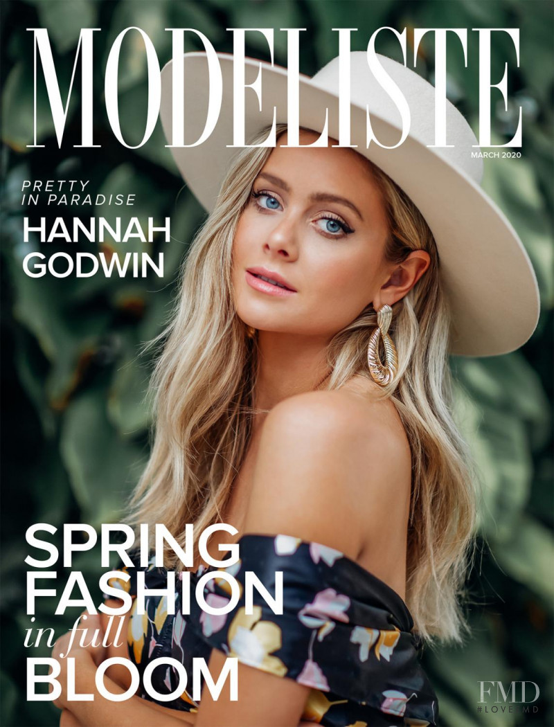 Hannah Godwin featured on the Modeliste cover from March 2020