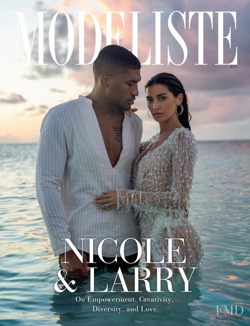 Nicole Williams English and Larry English featured on the Modeliste cover from January 2021