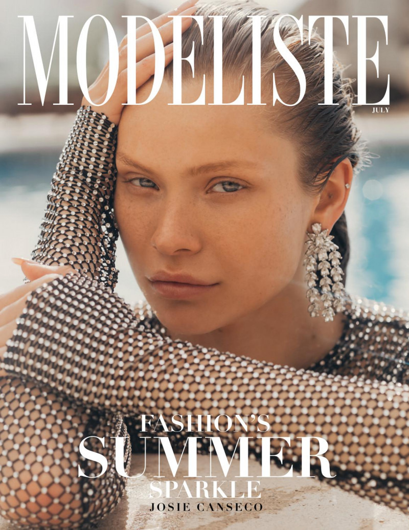 Josie Canseco featured on the Modeliste cover from July 2021