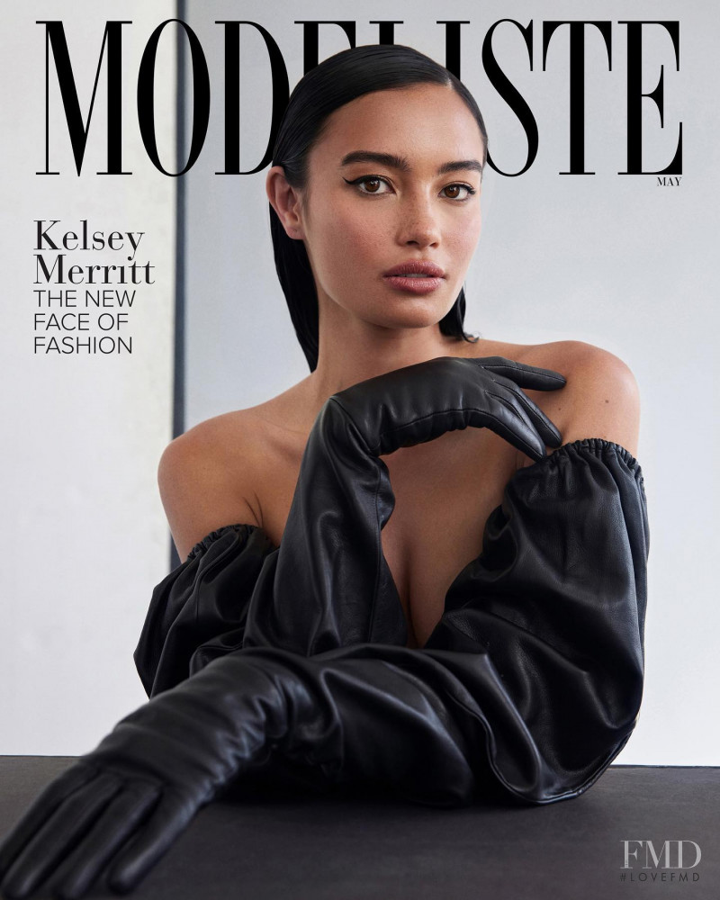 Kelsey Merritt featured on the Modeliste cover from May 2022