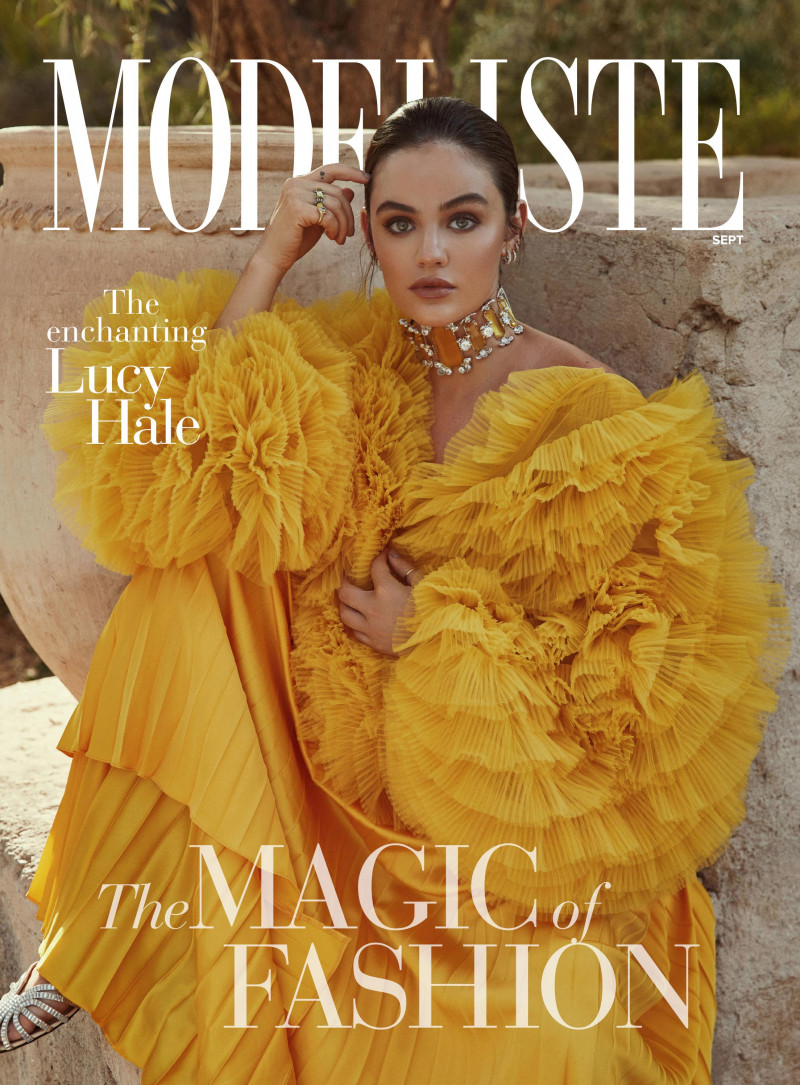 Lucy Hale featured on the Modeliste cover from September 2022