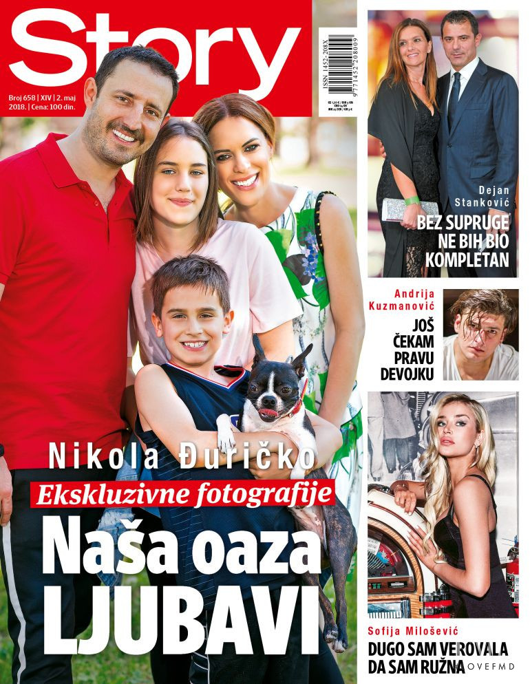 Sofija Milosevic featured on the Story Serbia cover from May 2018