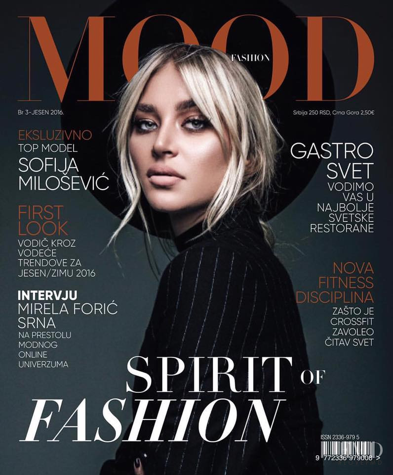 Sofija Milosevic featured on the Fashion Mood cover from September 2016