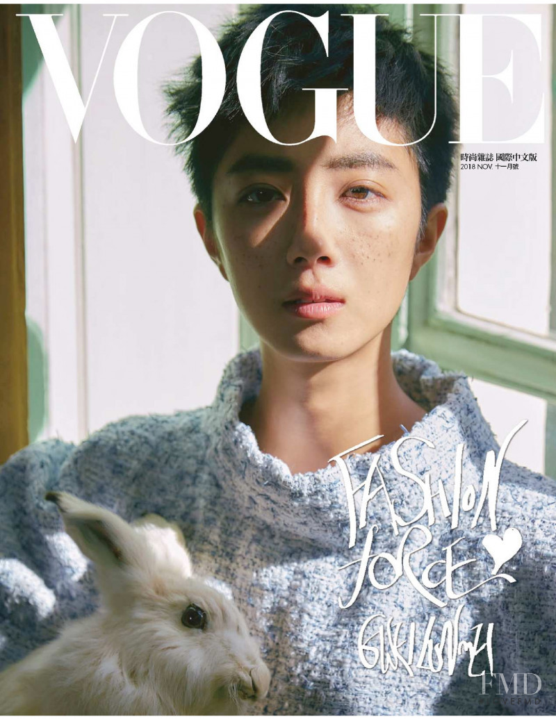  featured on the Vogue Taiwan cover from November 2018