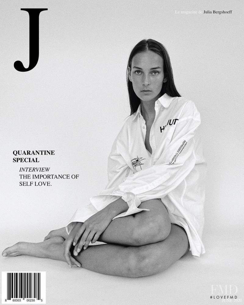 Julia Bergshoeff featured on the J Magazine screen from June 2020