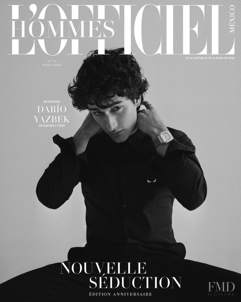 Dario Yazbek featured on the L\'Officiel Hommes Mexico cover from March 2021