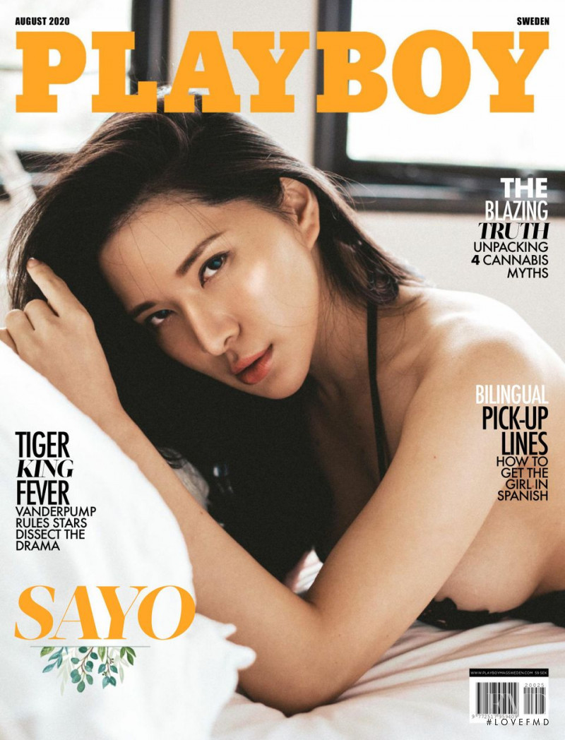 Sayo featured on the Playboy Sweden cover from August 2020