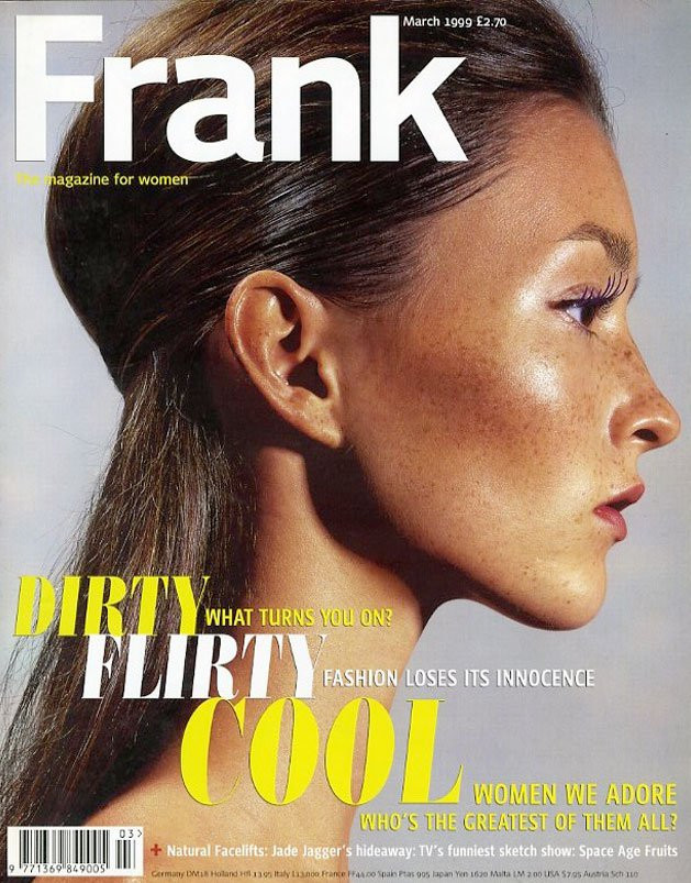 Audrey Marnay featured on the Frank cover from March 1999