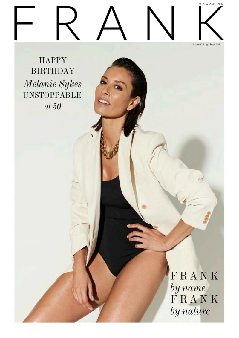 Melanie Sykes featured on the Frank cover from August 2020