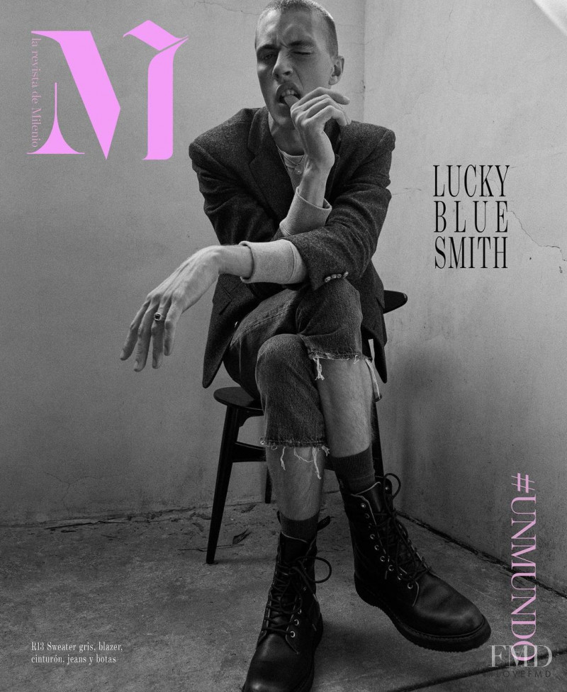 Lucky Blue Smith featured on the M Revista de Milenio cover from October 2020
