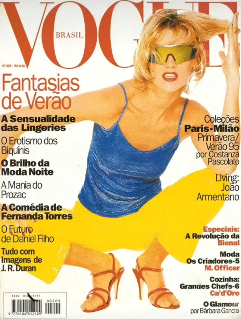 Alexandra featured on the Vogue Brazil cover from January 1995