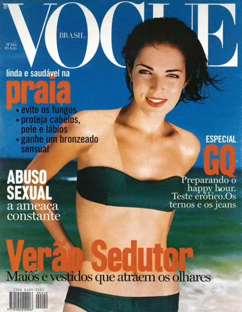 Camila Espinosa featured on the Vogue Brazil cover from November 1997