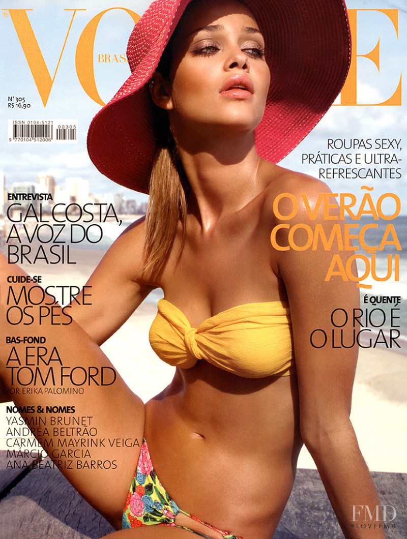 Ana Beatriz Barros featured on the Vogue Brazil cover from December 2003