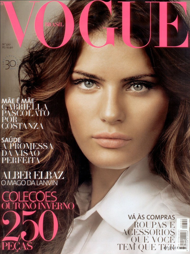 Isabeli Fontana featured on the Vogue Brazil cover from March 2005