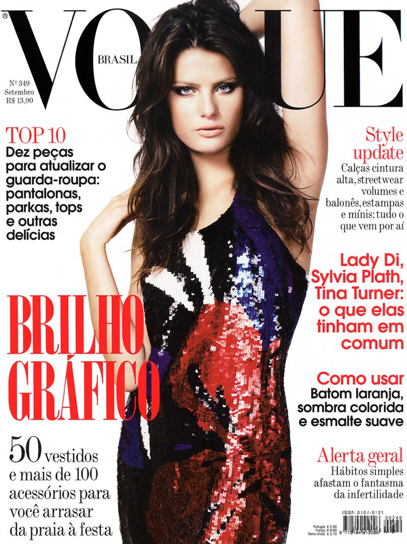 Isabeli Fontana featured on the Vogue Brazil cover from September 2007