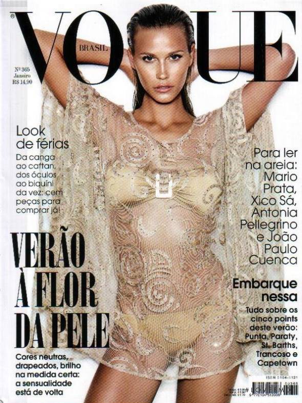 Renata Kuerten featured on the Vogue Brazil cover from January 2009